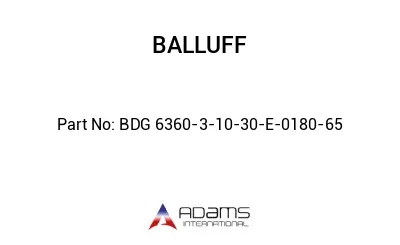 BDG 6360-3-10-30-E-0180-65									
