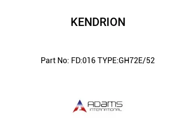 FD:016 TYPE:GH72E/52